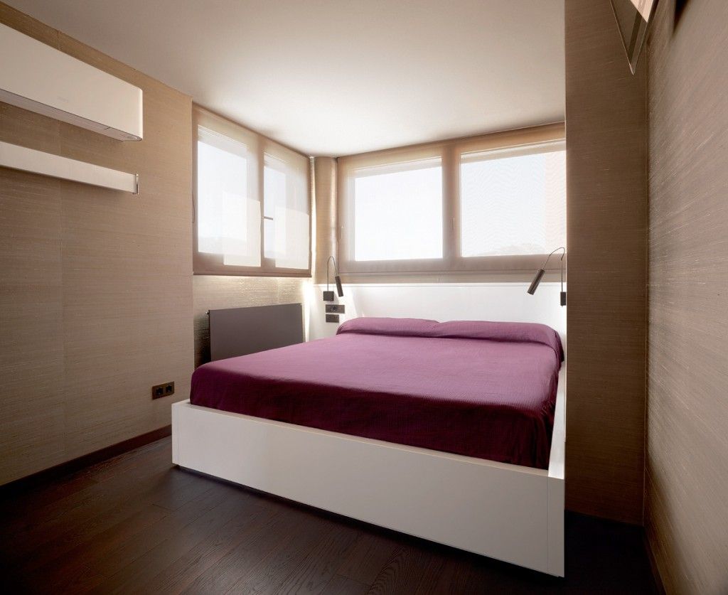 ático en barcelona. dormitorio